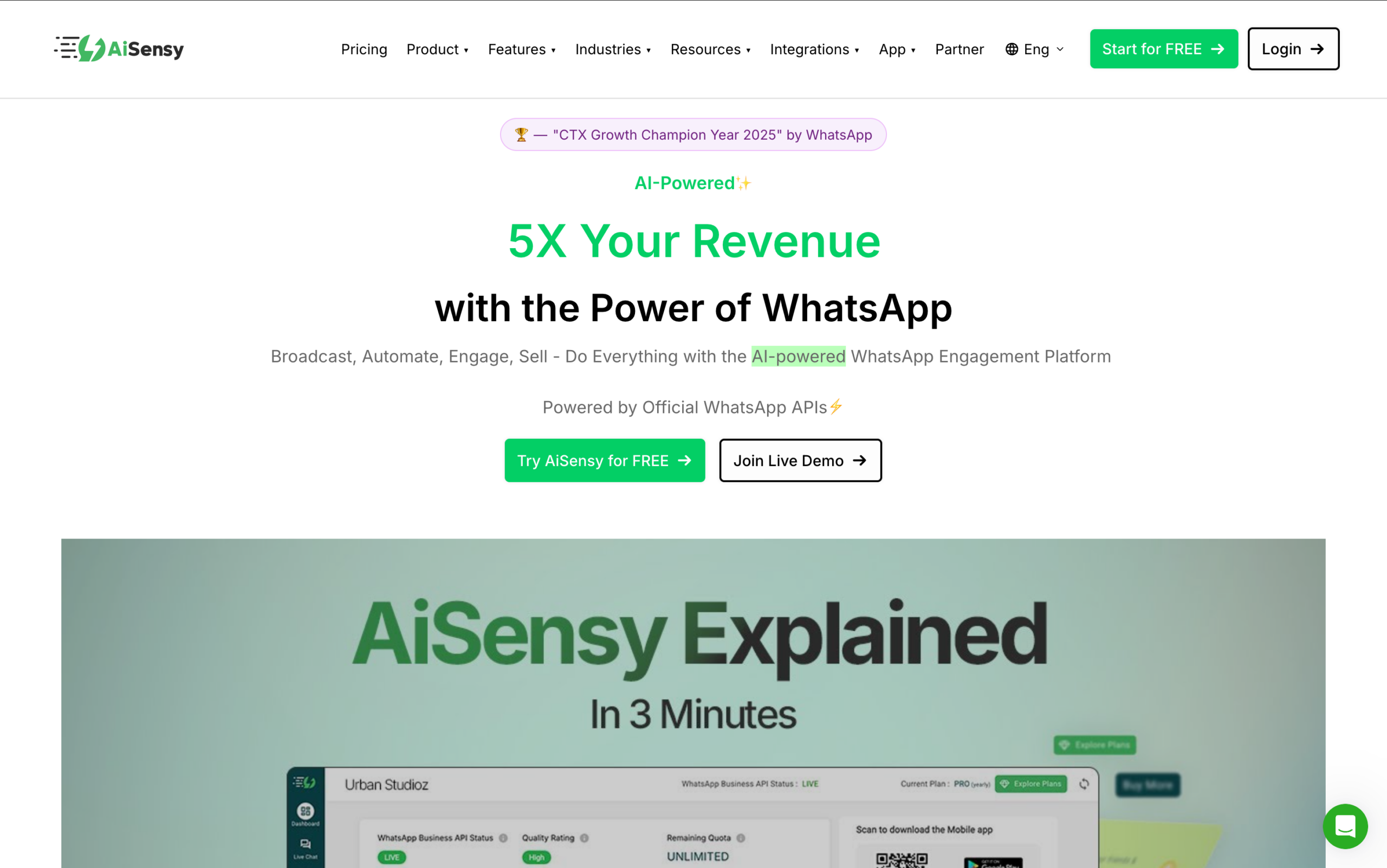 AiSensy Dashboard